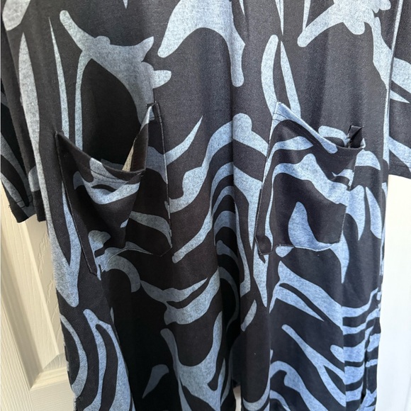 94. Papa Tunic Dress XL Two Tone Blue NWT - Picture 5 of 7